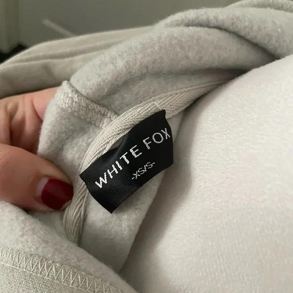 white fox made with love oversized hoodie - Picture 4 of 5